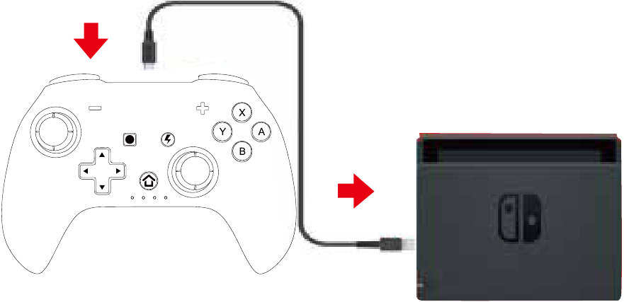 Conexi&oacute;n por cable USB (para Switch/PC)