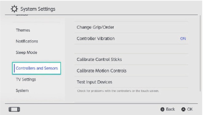 Calibraci&oacute;n del control de movimiento - Paso 1