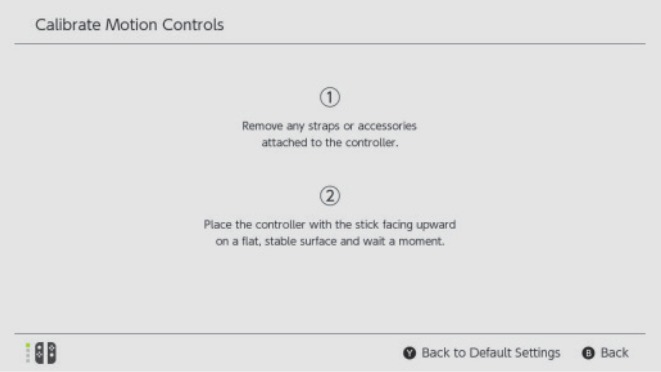 Calibraci&oacute;n del control de movimiento - Paso 3