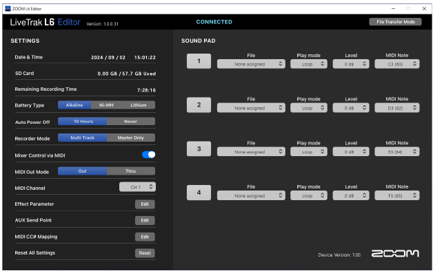 Otras funciones - Uso de la aplicaci&oacute;n L6 Editor