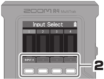 Selecci&oacute;n de pistas para la grabaci&oacute;n - Paso 2