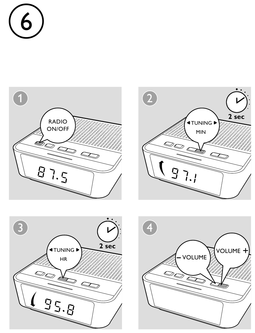 Sintonizar estaciones de radio FM