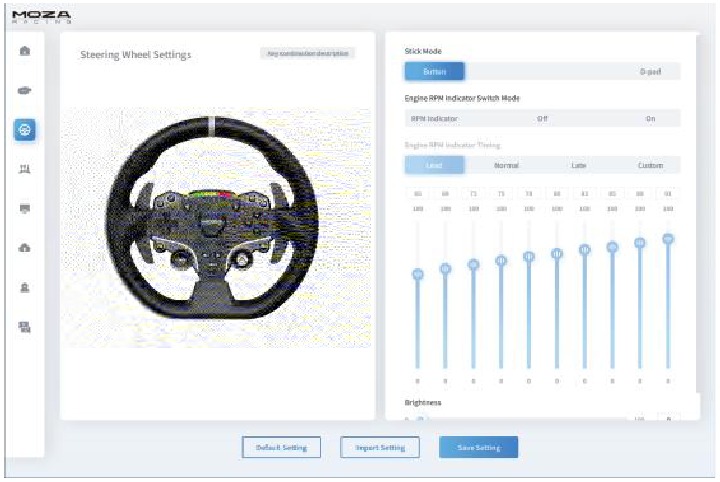 Volante ES - Configuraci&oacute;n del volante