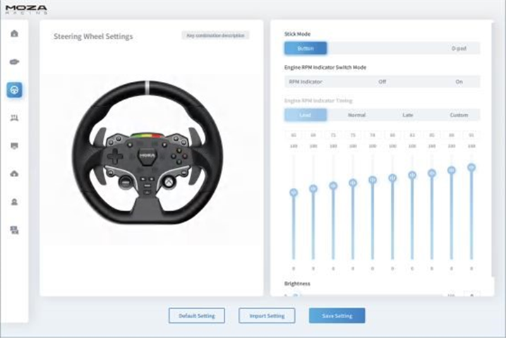 Configuraci&oacute;n del volante
