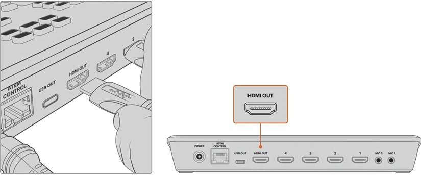 Conexi&oacute;n de un monitor y prueba de entradas - Paso 1