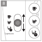 Seleccionar la intensidad del caf&eacute; en la Senseo CSA260