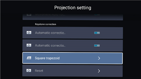 Men&uacute; de correcci&oacute;n trapezoidal