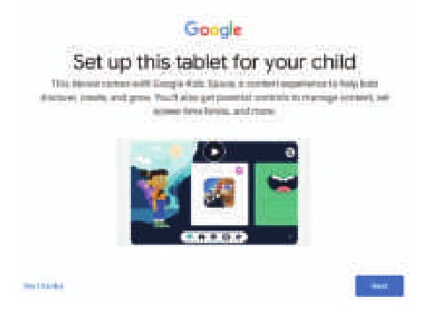 Pantalla de inicio de sesi&oacute;n de la cuenta de Google en Google Kids Space
