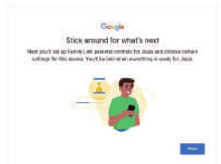 Confirmaci&oacute;n para continuar con la configuraci&oacute;n de Google Kids Space