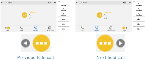 Transferencia de llamada atendida con 1+ llamada - Paso 2