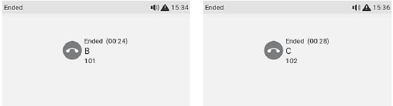 Transferencia de llamada atendida con 1+ llamada - Paso 3
