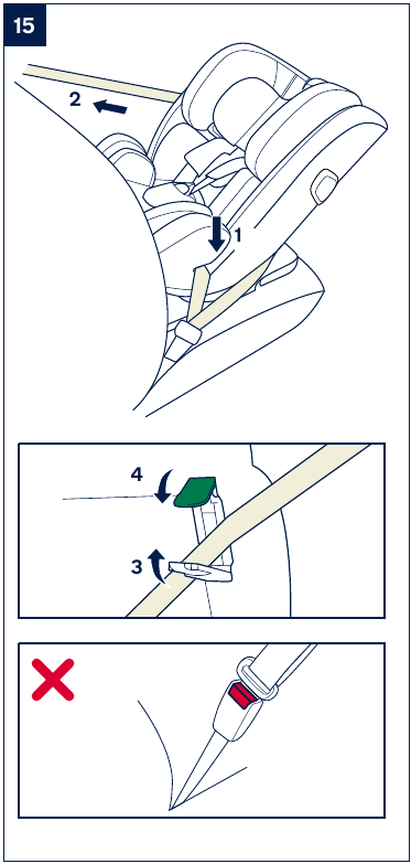 Instalaci&oacute;n para el modo de orientaci&oacute;n hacia atr&aacute;s - Paso 5