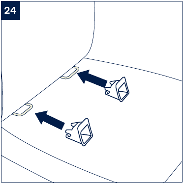 Instalaci&oacute;n de los accesorios del conector ISO - Paso 1