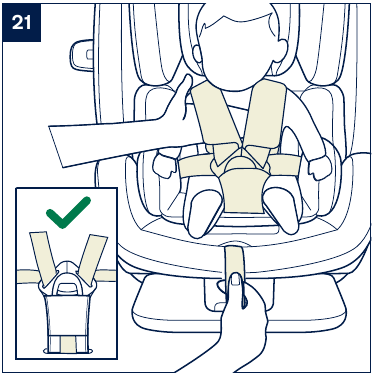 C&oacute;mo sujetar a su hijo con el inserto para beb&eacute;s - Paso 5