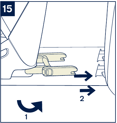 Uso de los conectores ISOFIX - Paso 3