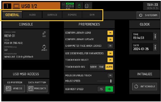 Pantallas principales - Pantalla SETUP (CONFIGURACI&Oacute;N)