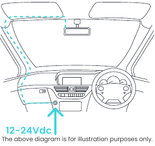 Configuraci&oacute;n de la Dash Cam - Paso 1 - Encienda su Piqo