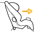Aseg&uacute;rese de que el asiento elevador est&eacute; a ras contra el asiento del veh&iacute;culo.