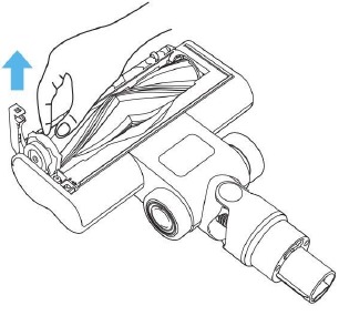 Limpiar el cabezal de limpieza motorizado - Paso 3