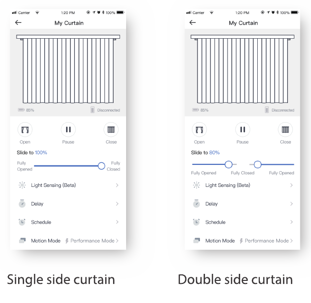 Control de la app