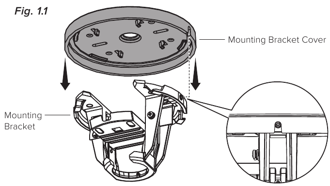Instalar el soporte de montaje - Paso 1