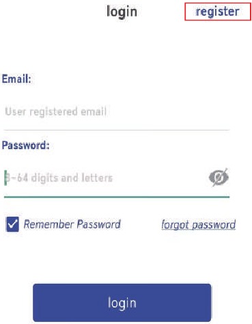 Descarga de la APP - Registro del ID de inicio de sesi&oacute;n - Paso 1
