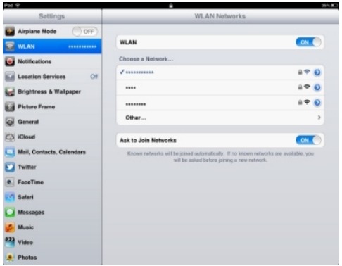 Conexi&oacute;n a una tableta a trav&eacute;s de wifi