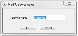 Pantalla del nombre del dispositivo Powerline