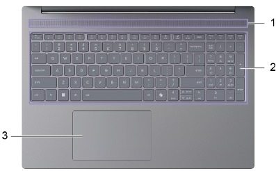 Conozca su equipo - Base - Modelos de 16 pulgadas
