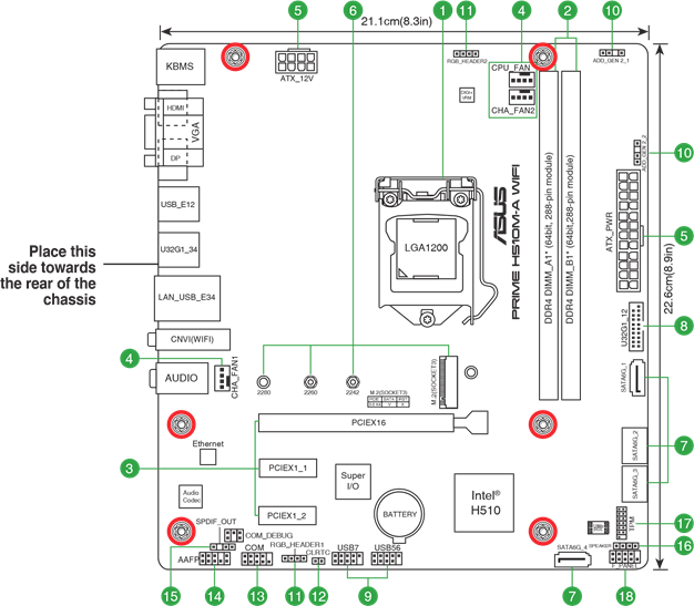 Introducci&oacute;n del producto - Descripci&oacute;n general de la placa base
