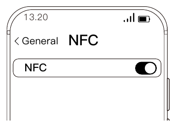 Inicio de la funci&oacute;n del m&oacute;dulo NFC - Paso 2