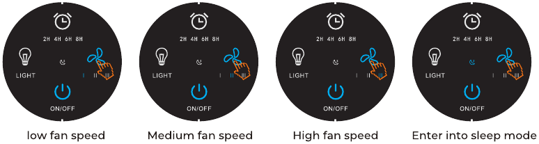 PARA USAR - CONFIGURACI&Oacute;N DE LA VELOCIDAD DEL VENTILADOR - Paso 1
