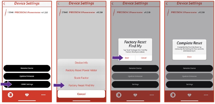 Restablecimiento de f&aacute;brica de Apple Find My