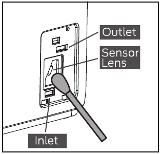 Limpieza del sensor de polvo - Paso 2