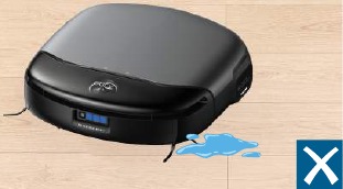 No utilices el robot para limpiar si hay materiales encendidos, como colillas de cigarrillos, agua estancada o sustancias pegajosas, objetos duros o afilados en el suelo, para evitar incidentes de seguridad o da&ntilde;os al robot.