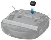 Inserte la rueda en la ranura de instalaci&oacute;n