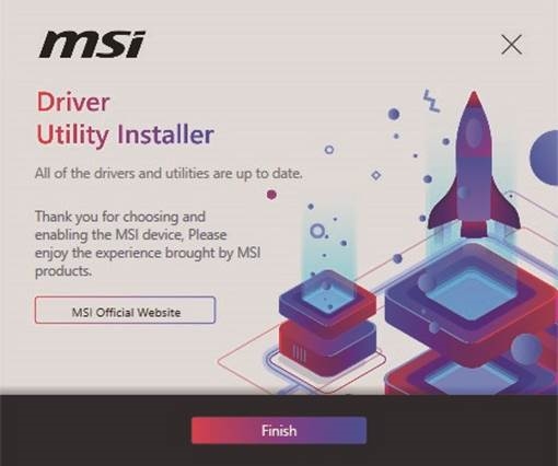 Instalaci&oacute;n de controladores con MSI Driver Utility Installer - Paso 3