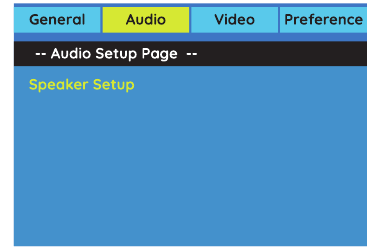 P&aacute;gina de configuraci&oacute;n de audio