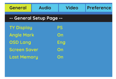 P&aacute;gina de configuraci&oacute;n general