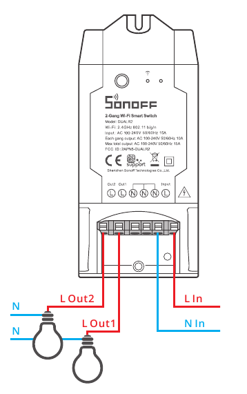 Instrucciones de cableado - Paso 1