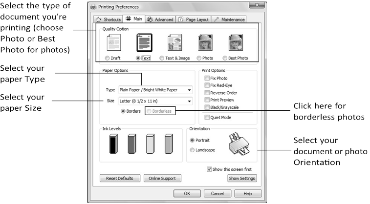 Impresi&oacute;n desde su PC - Impresi&oacute;n en Windows - Paso 2