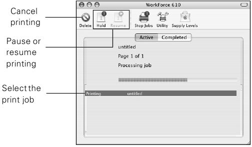 Impresi&oacute;n con un Mac- Mac OS X 10.3 y 10.4 - Paso 4