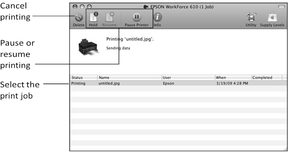 Impresi&oacute;n con un Macintosh - Mac OS X 10.5 - Paso 4