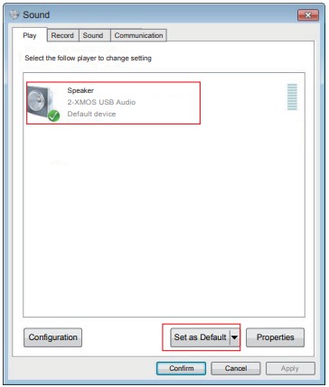 Configuraci&oacute;n del producto como salida de audio del PC - Paso 3