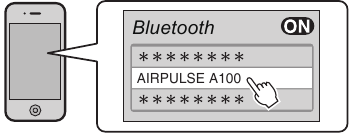 Uso en el modo de entrada Bluetooth - Paso 2