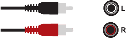 Conexi&oacute;n de su dispositivo mediante un cable de audio est&eacute;reo RCA
