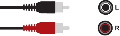 Conexi&oacute;n de su dispositivo mediante un cable de audio est&eacute;reo RCA