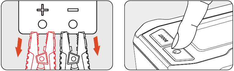 Arranque BOOST de un veh&iacute;culo de 12 V - Paso 5