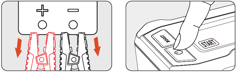 Arranque normal de un veh&iacute;culo de 12 V - Paso 5