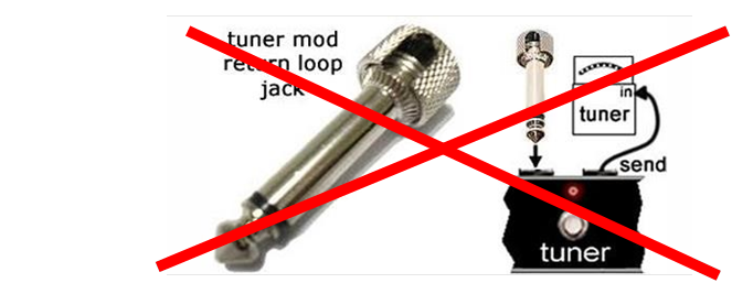 Conector de retorno del afinador 